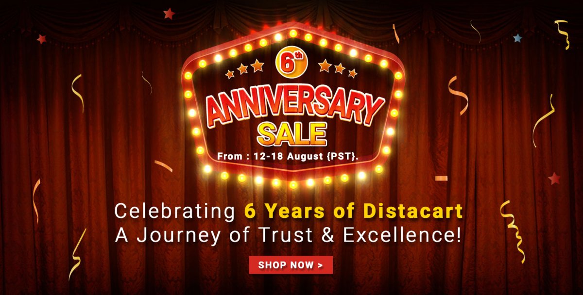 Distacart 6th Anniversary Sale