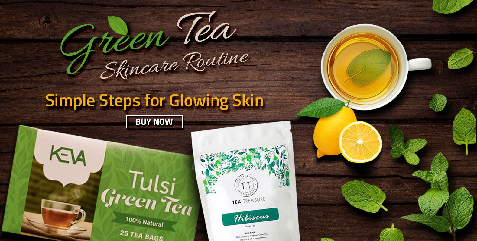 Green tea for skincare