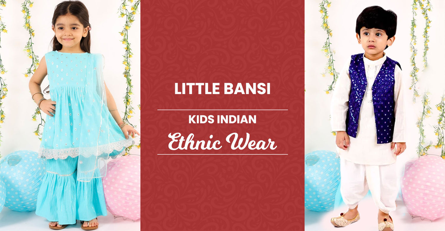 Indian Trditional Dresses For Kids From Little Bansi Collections