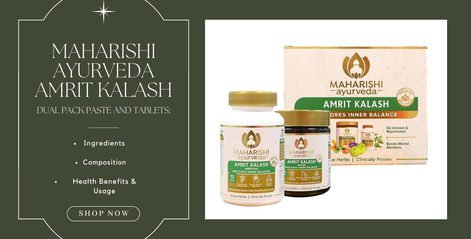 Enhance Your Health: Buy Maharishi Ayurveda Amrit Kalash Paste & Tablets at Distacart!