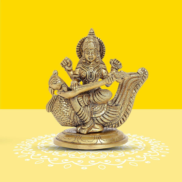 10Club Goddess Saraswati Idol - Distacart