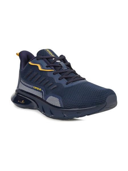 Campus Men Navy Blue Mesh Running Shoes