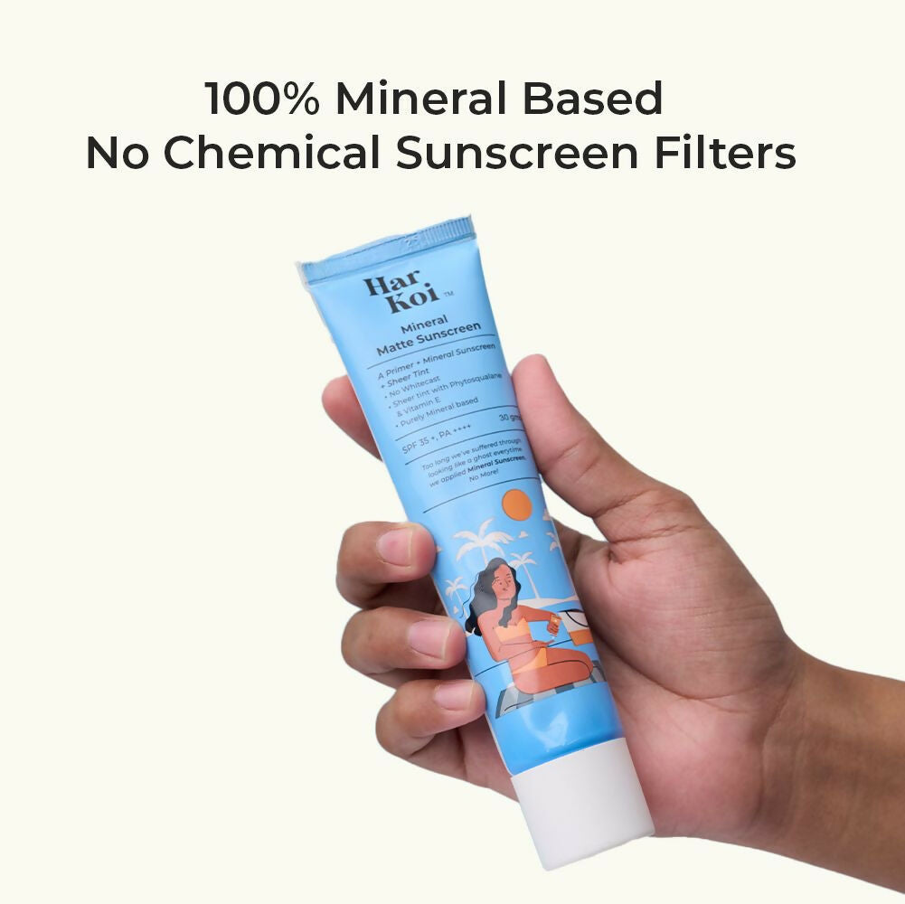 The Harkoi Mineral Matte Sunscreen - SPF 35 - Shade #2