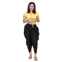 Thumbnail for Asmaani Black Color Solid Dhoti Patiala