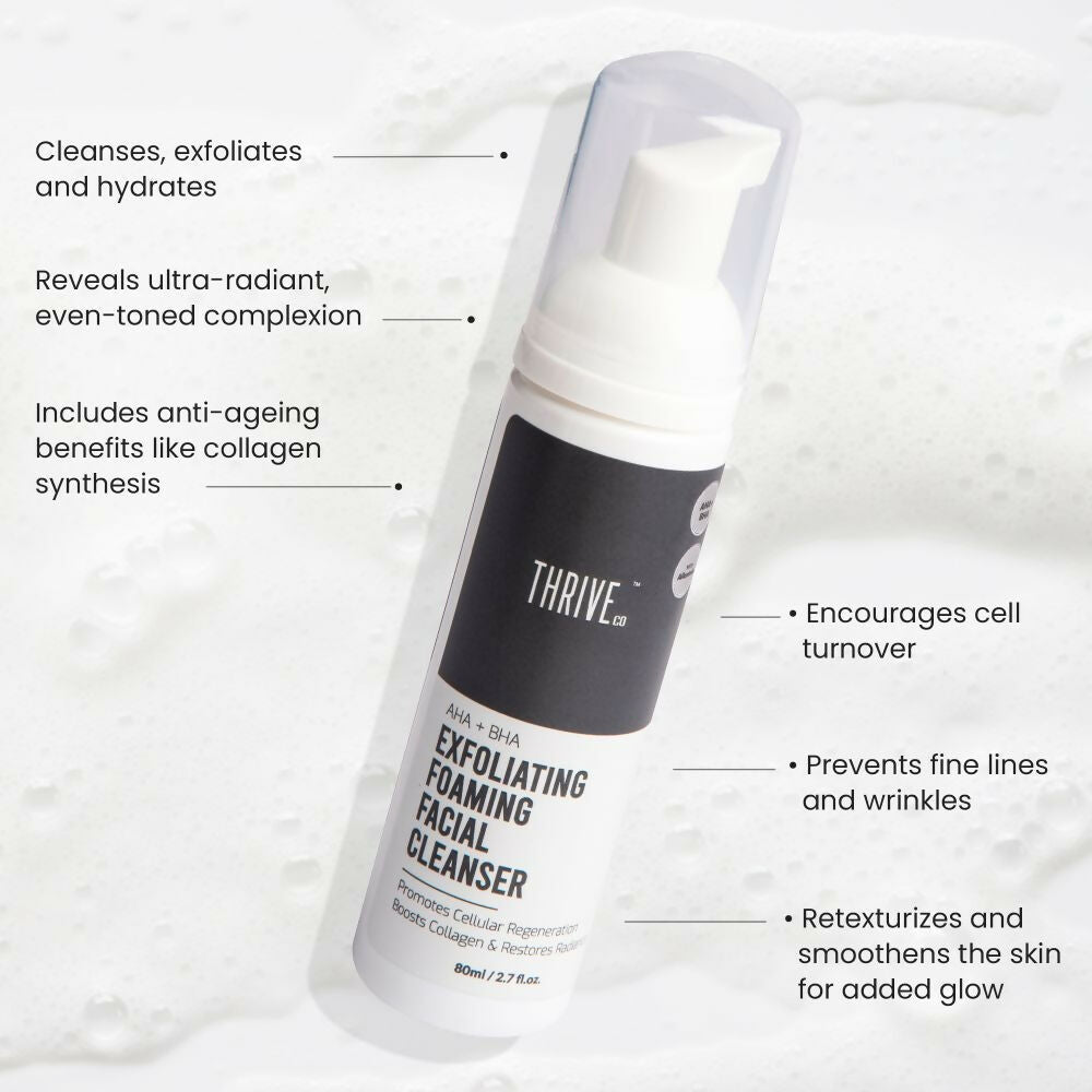 ThriveCo Exfoliating Face Wash With Aha+Bha - Distacart