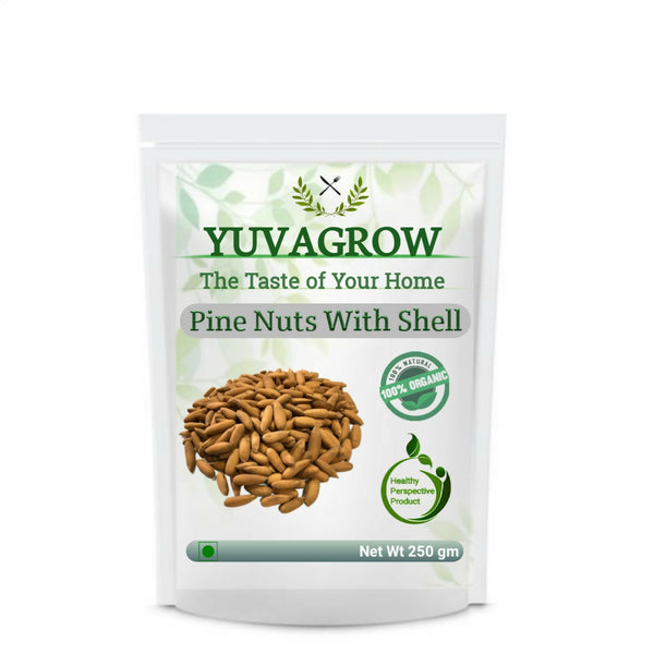 Yuvagrow Pine Nuts with Shells - Distacart