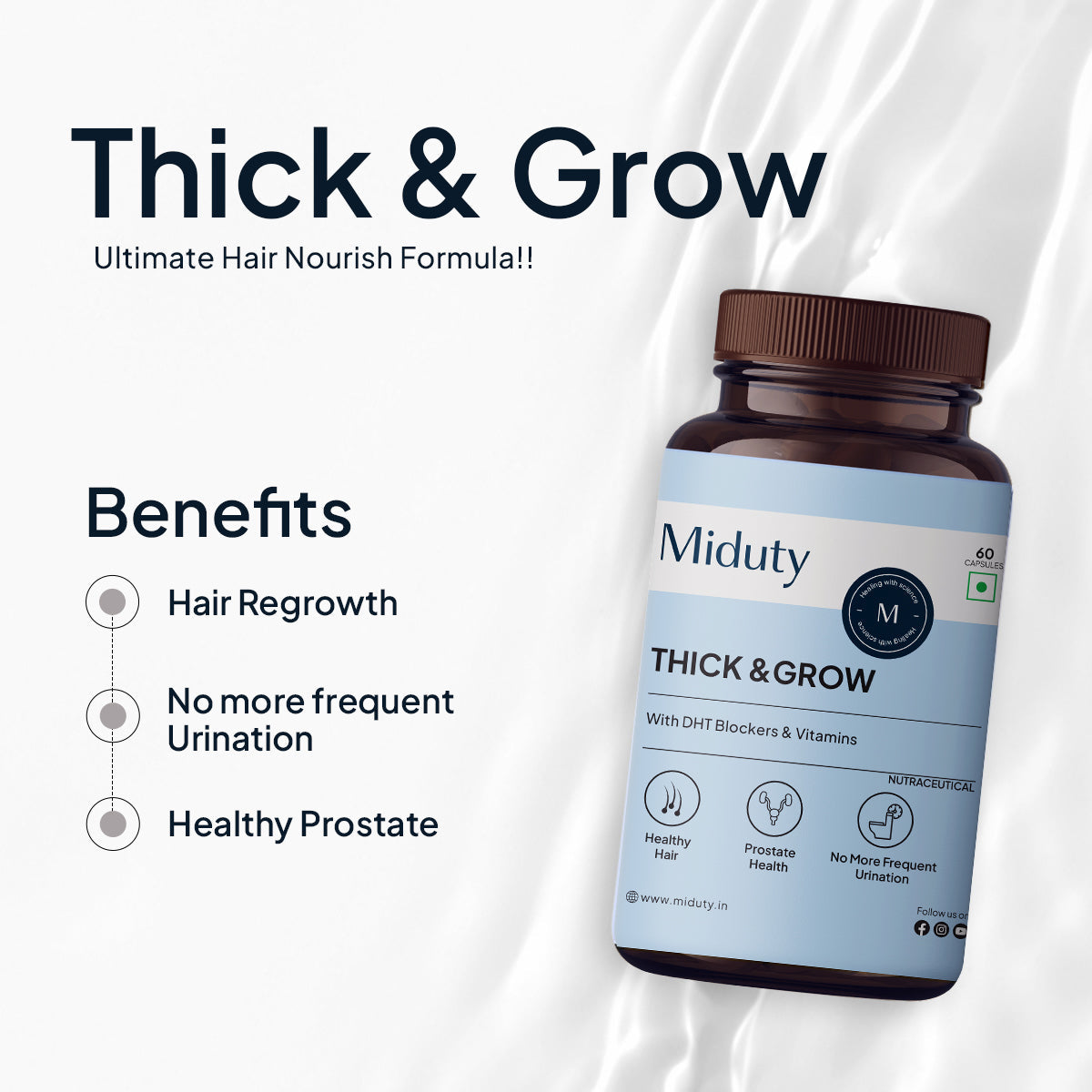 Miduty by Palak Notes Thick & Grow Capsules - Distacart