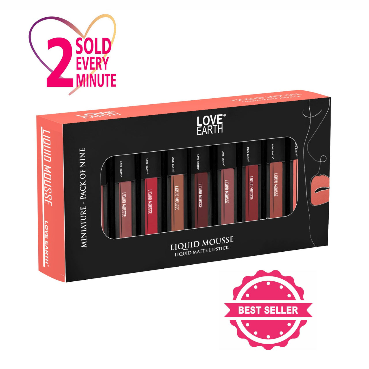 Love Earth Liquid Mousse Miniature Liquid Matte Lipstick