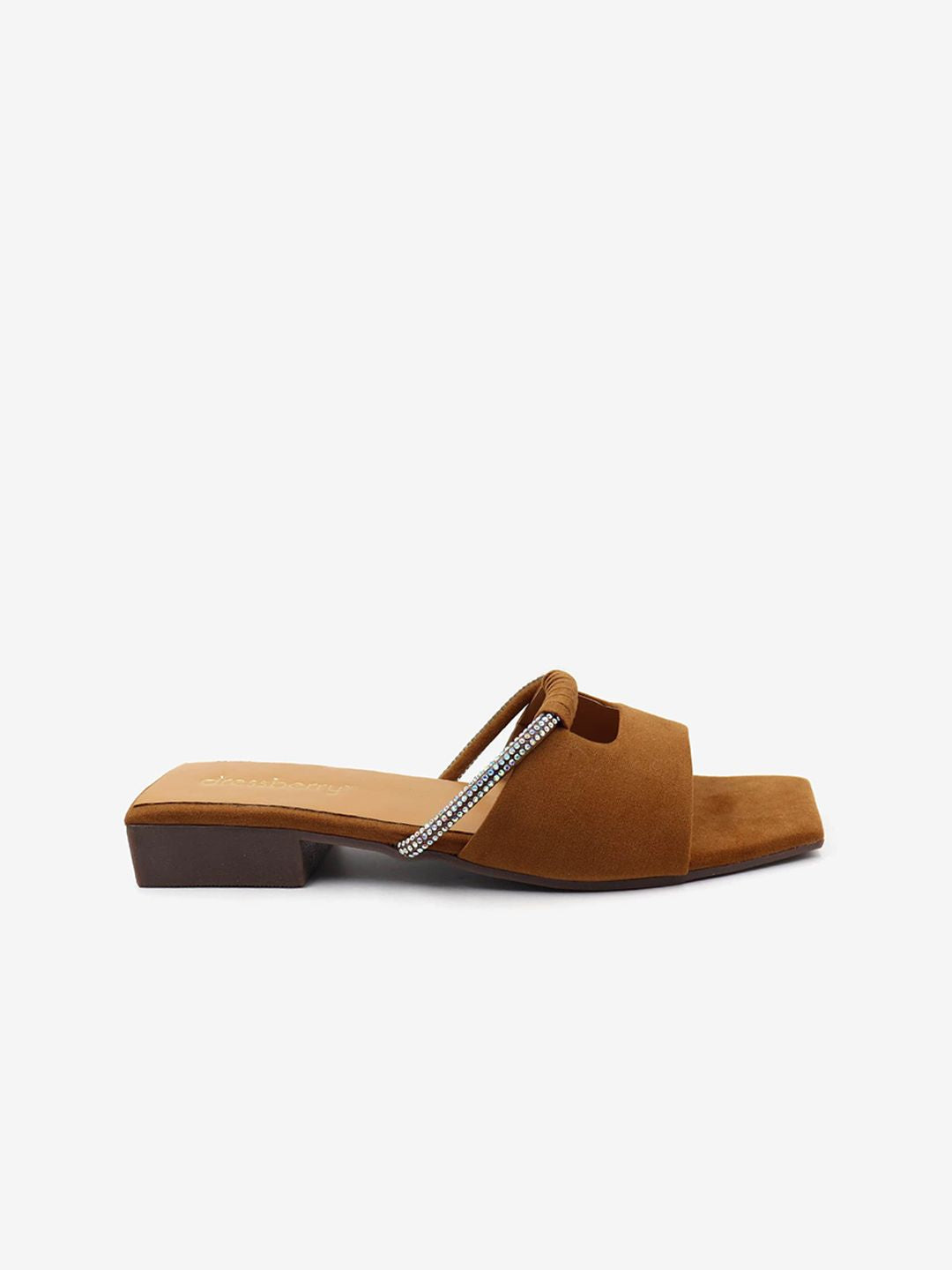 DressBerry Women Beige Open Toe Flats