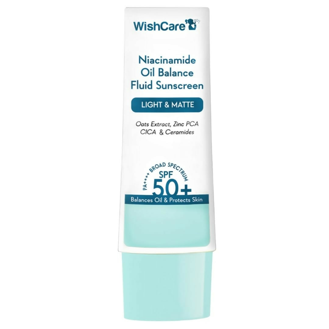 Wishcare 5% Niacinamide Oil Balance Fluid Sunscreen | SPF50 - Distacart