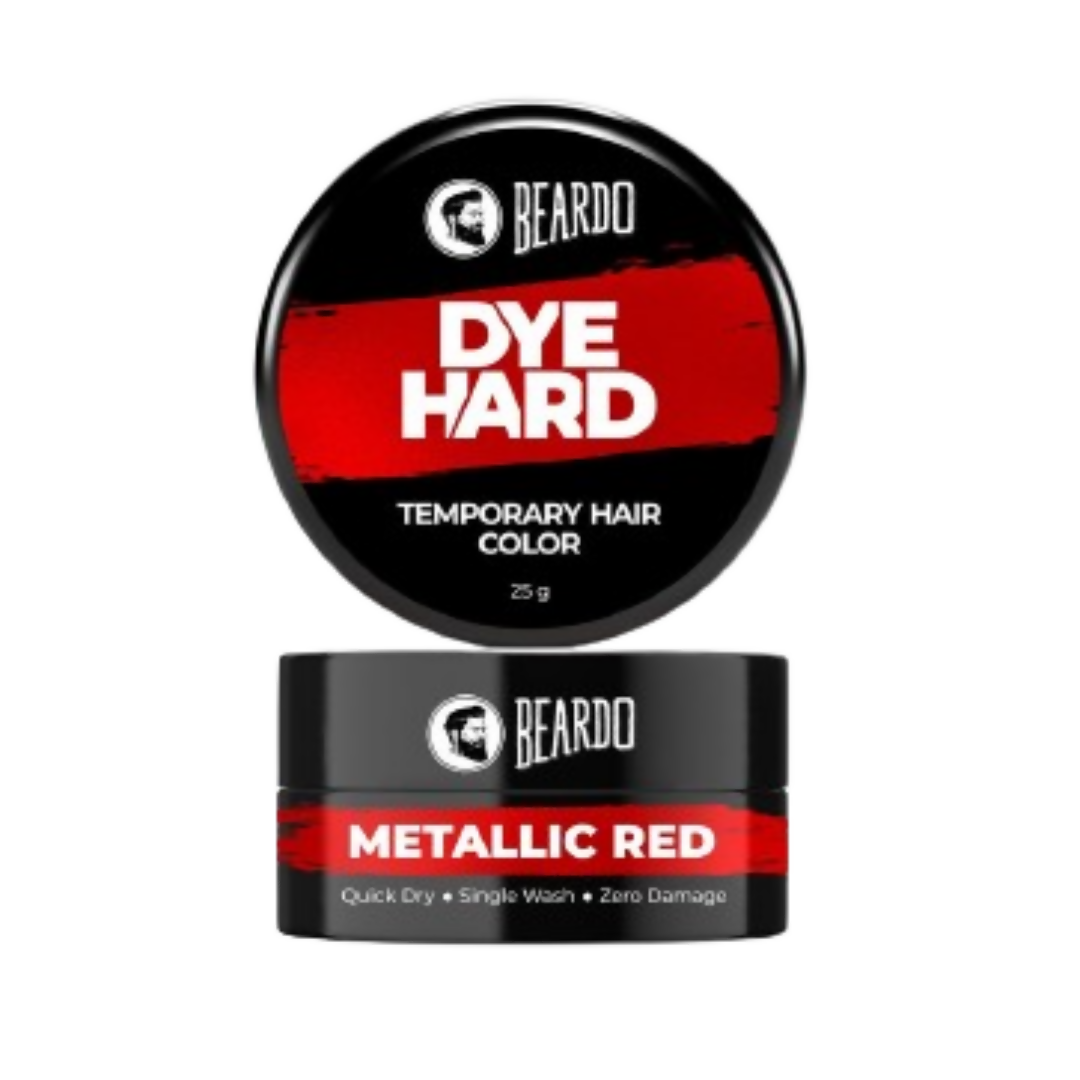 Beardo Dye Hard Temporary Hair Color Metallic Red