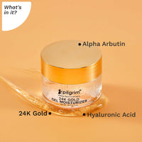 Thumbnail for Pilgrim 24k Gold Gel Moisturizer, Reduces Dark Spots, Gives Luxurious Glow, Non-greasy - Distacart