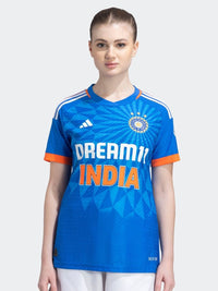 Thumbnail for Adidas Typography Printed T20 International Cricket Jersey T-shirt - Distacart