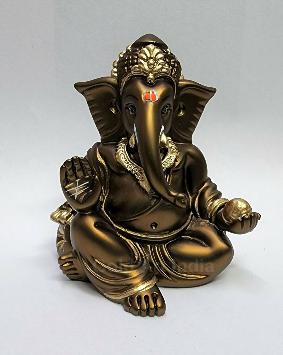 Gold Art India Gaddi Ganesh Idol For Car Dashboard - Distacart