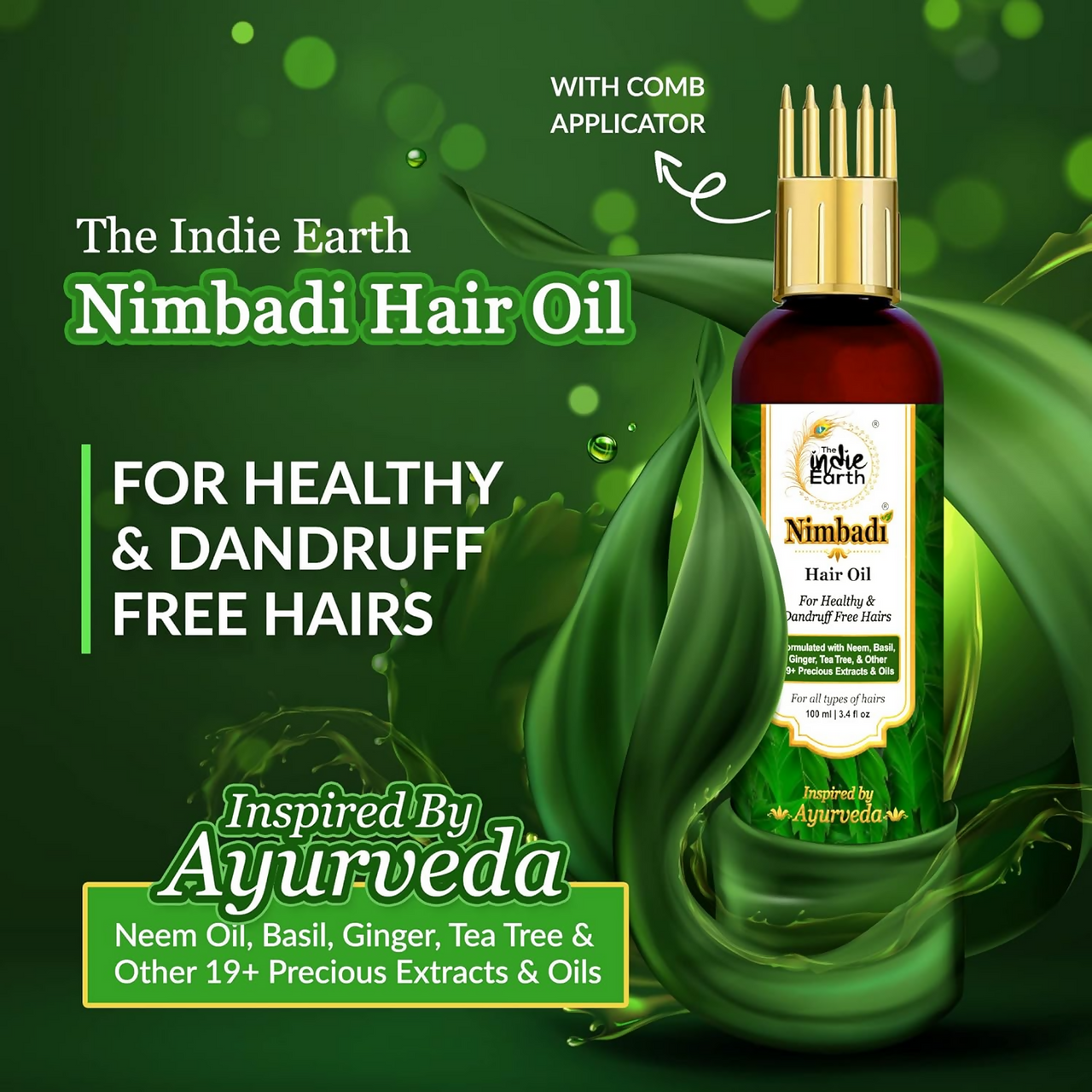 Buy The Indie Earth Nimbadi Hair Oil For Healthy & Dandruff Free Hairs ...