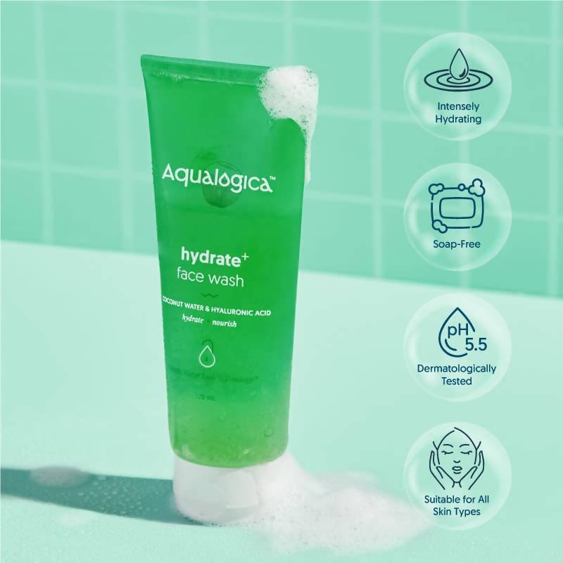 Aqualogica Hydrate + Face Wash With Coconut Water & Hyaluronic Acid - Distacart