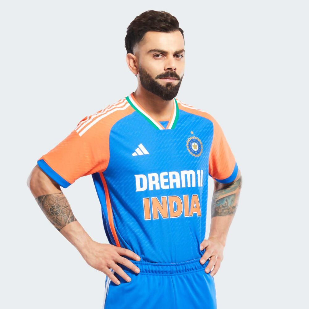 Adidas Fw24 India Cricket T20 International Jersey T-shirt - Distacart