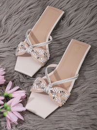 Thumbnail for Anouk Embellished Open Toe Flats