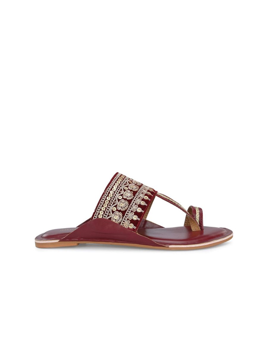 Anouk Women Ethnic - Embellished One Toe Flats