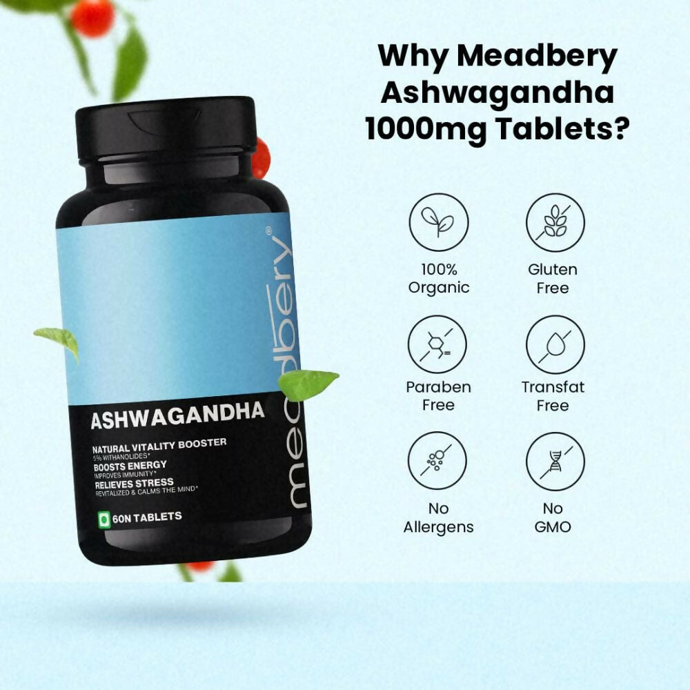 Meadbery Ashwagandha Tablets - Distacart