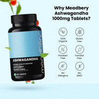Thumbnail for Meadbery Ashwagandha Tablets - Distacart