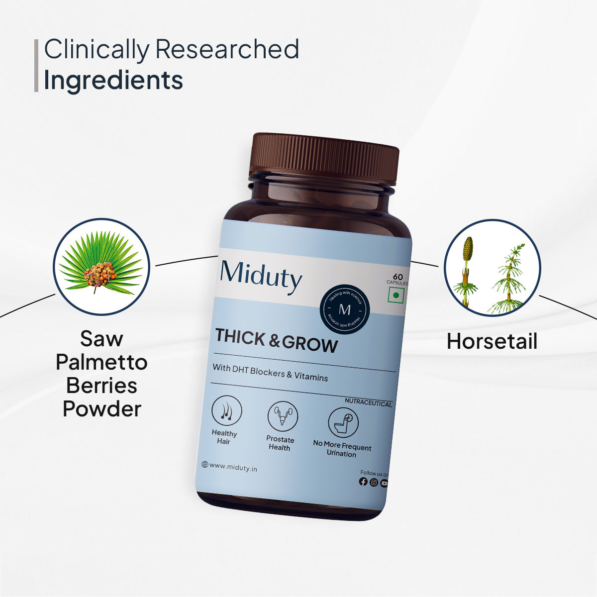 Miduty by Palak Notes Thick & Grow Capsules - Distacart