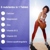 Thumbnail for Health Veda Organics Calcium Magnesium & Zinc Vitamin D3 & B12 Tablets