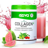 Thumbnail for OZiva Vegan Collagen Builder with Biotin & Vitamin C For Brighter & Youthful Skin | Collagen Supplement For Women & Men | Plant Based Collagen Powder