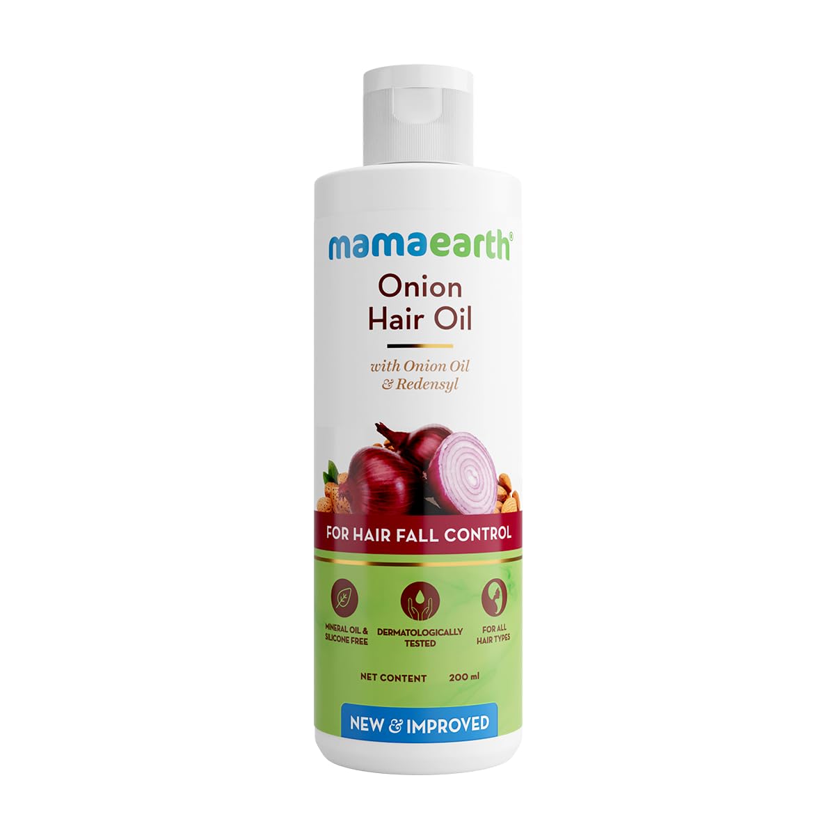 Mamaearth Onion Hair Oil With Onion & Redensyl For Hair Fall Control