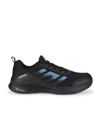 Thumbnail for Campus Infinite Men Black Mesh Running Sports Shoes