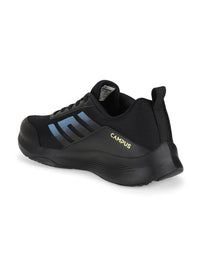 Thumbnail for Campus Infinite Men Black Mesh Running Sports Shoes