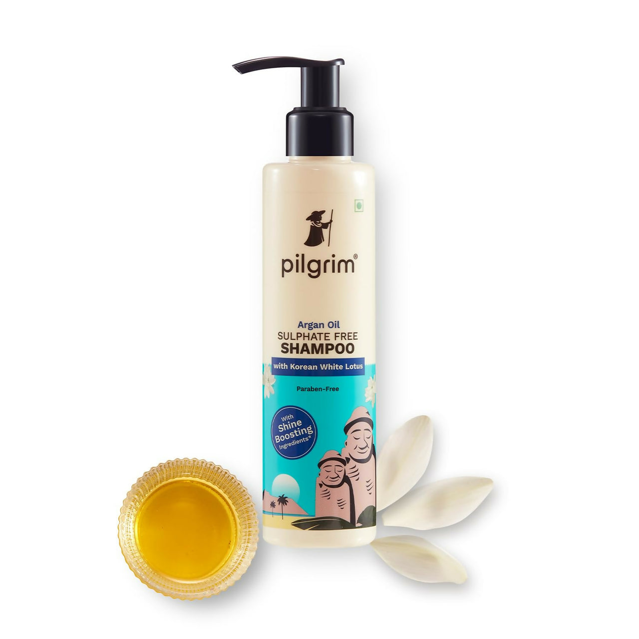 Pilgrim Mild Sulphate Free Shampoo (Argan Oil) For Dry Frizzy Hair - Korean Beauty Secrets (Shampoo) - Distacart