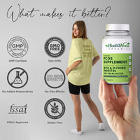 Thumbnail for Health Veda Organics Plant Based PCOS Multivitamin Supplement Tablets