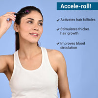 Thumbnail for Sotrue Derma Roller For Hair Growth 1 mm with 540 Stainless Steel Needles - Activates Hair Follicles, For Hair Fall & Hair Thickening, Reduces Acne Scars