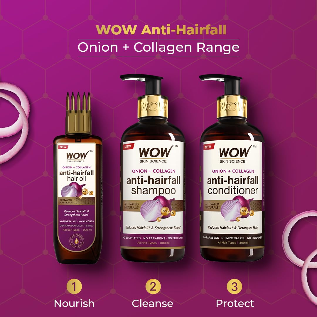 Wow Skin Science Red Onion Black Seed Oil Shampoo & Conditioner Combo