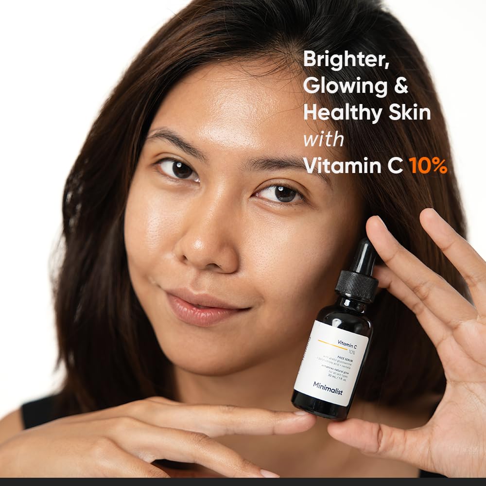 Minimalist 10% Vitamin C Face Serum For Glowing Skin