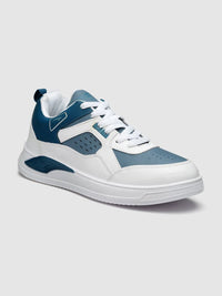 Thumbnail for ASIAN Men White Colourblocked Memory Foam Insole Sneakers