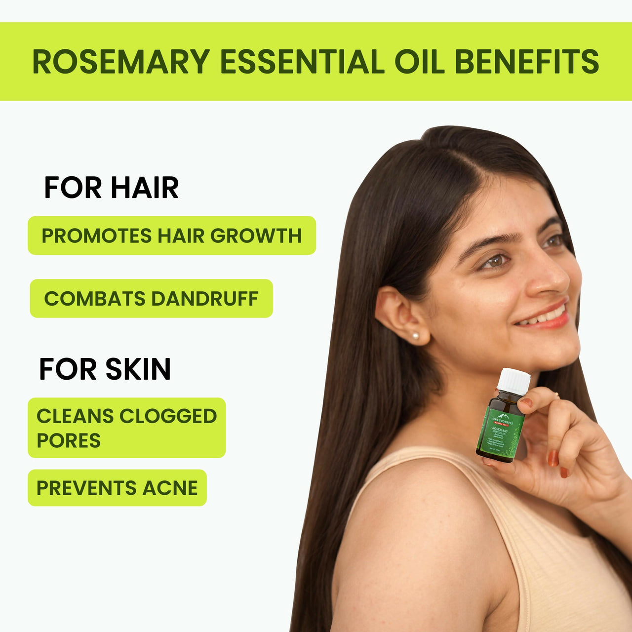 Alps Goodness Rosemary Haircare Power Duo with Rosemary Water & Rosemary Essential Oil