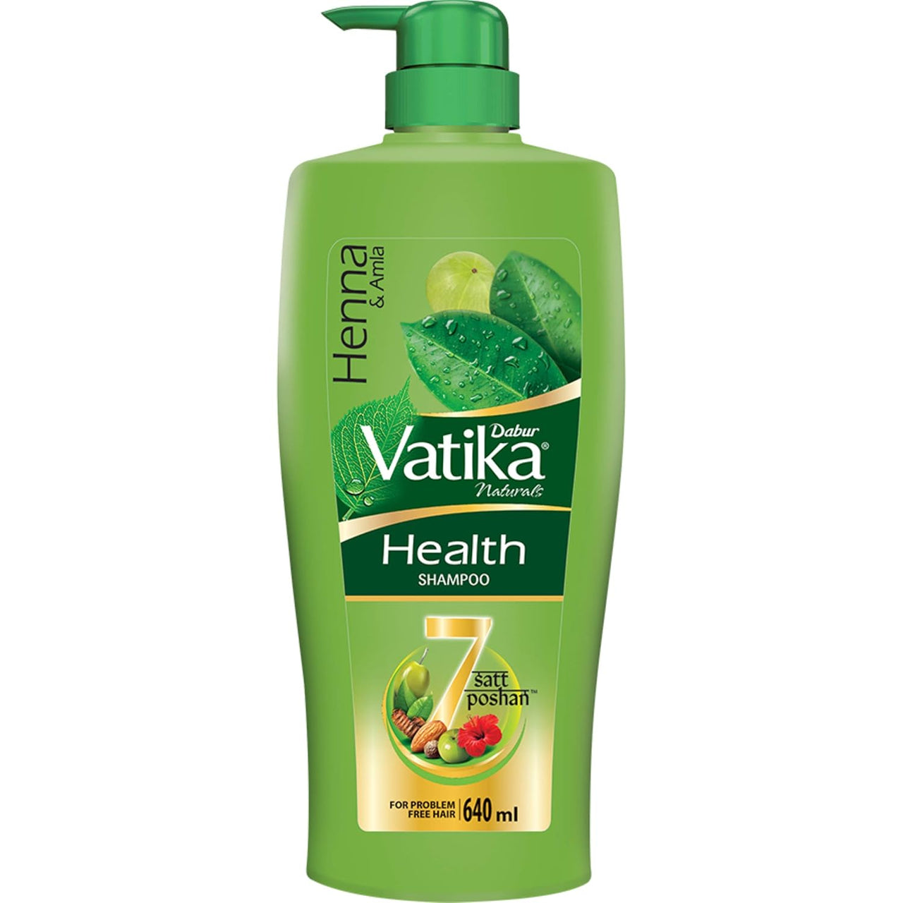 Dabur Vatika Health Shampoo For Smooth, Shiny & Nourished Hair, Repairs Hair damage, Controls Frizz, For All Hair Types