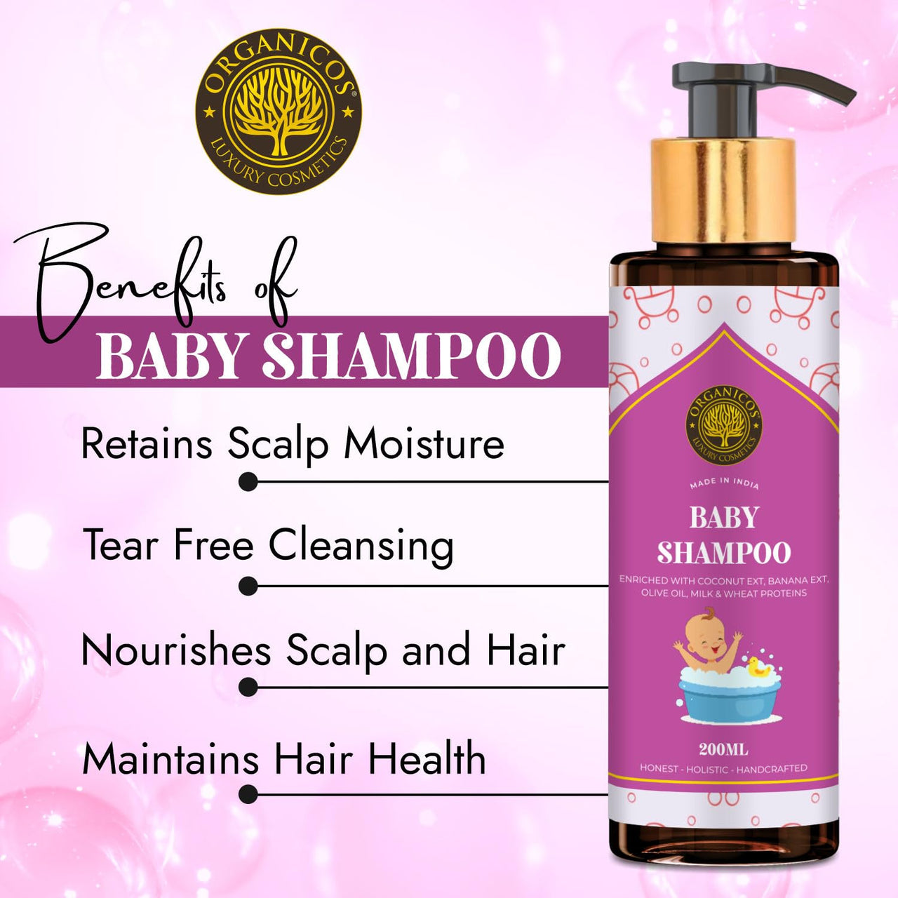 Organicos Baby No Tears Shampoo