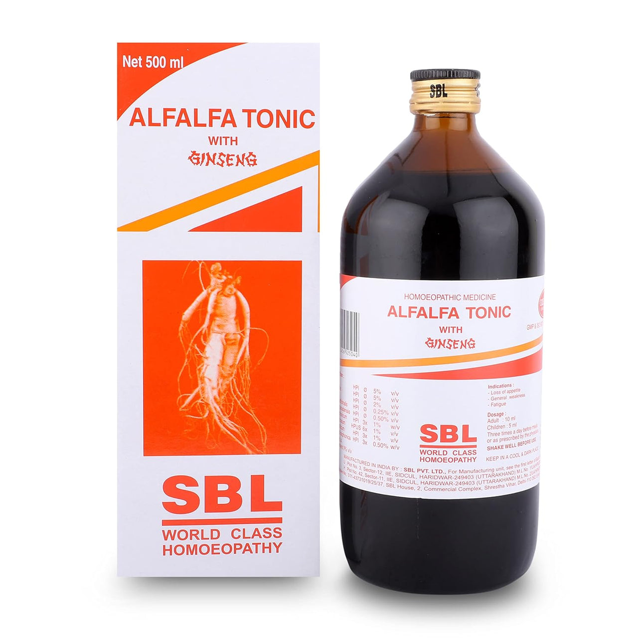 SBL Homeopathy Alfalfa Tonic with Ginseng