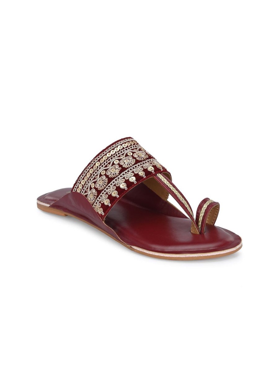 Anouk Women Ethnic - Embellished One Toe Flats