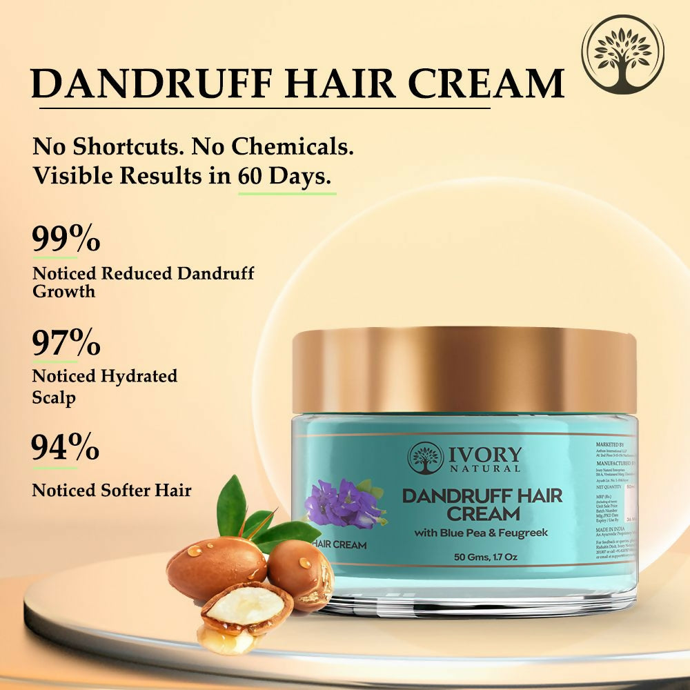 Ivory Natural Dandruff Hair Cream For Dandruff, And Nourishing Dry Scalp - Distacart