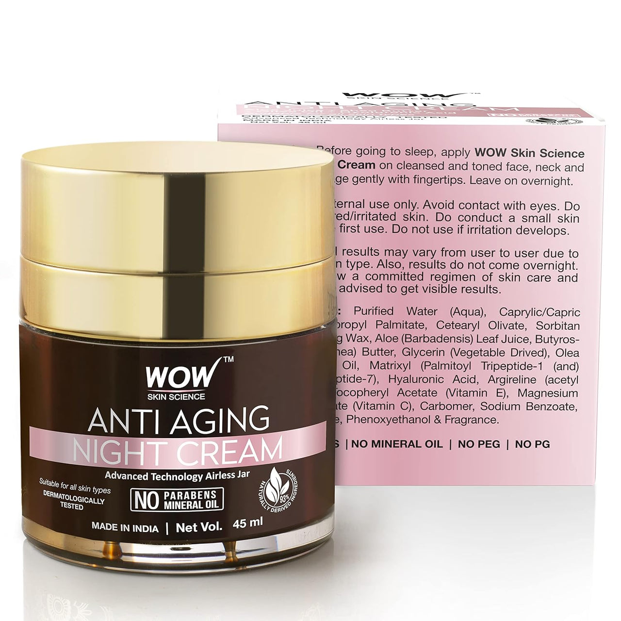 Wow Skin Science Anti Aging Night Cream