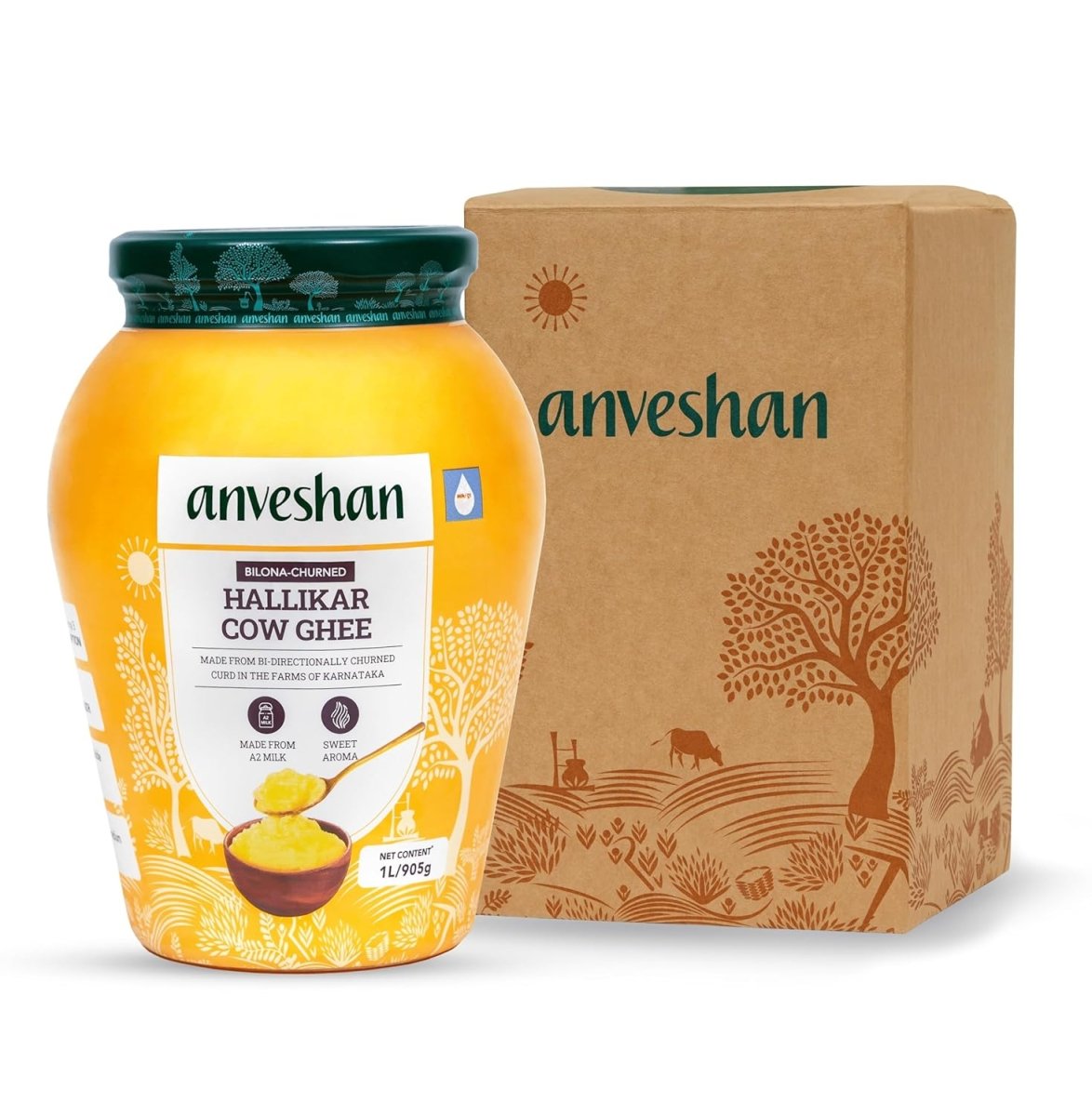 Anveshan A2 Desi Cow Ghee | Pure, Natural & Healthy Ghee | A2 Gir Cow Ghee