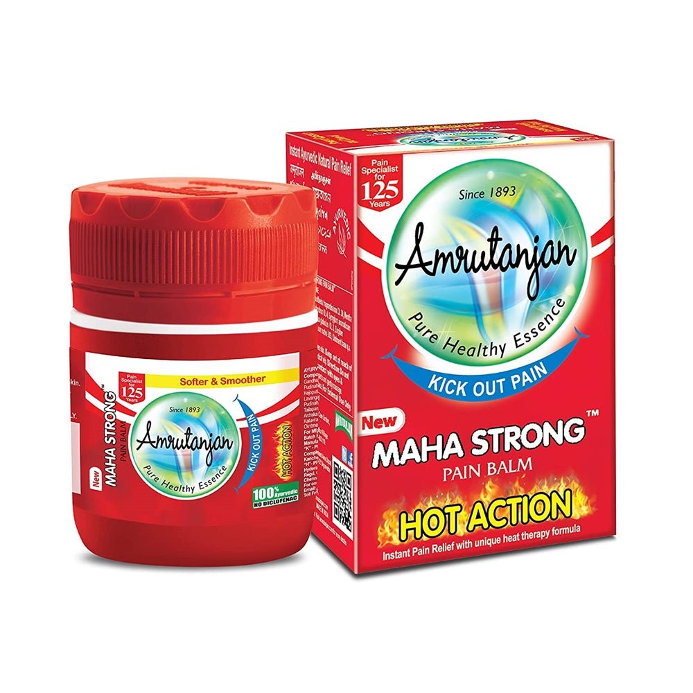 Amrutanjan Maha Strong Pain Balm Red 