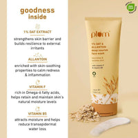 Thumbnail for Plum 1% Oat Allantoin Deep Nourish Face Wash With Vitamin F & Vitamin B5