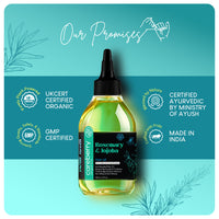 Thumbnail for Careberry 100% Organic Rosemary & Jojoba Anti Dandruff Hair Oil - Distacart