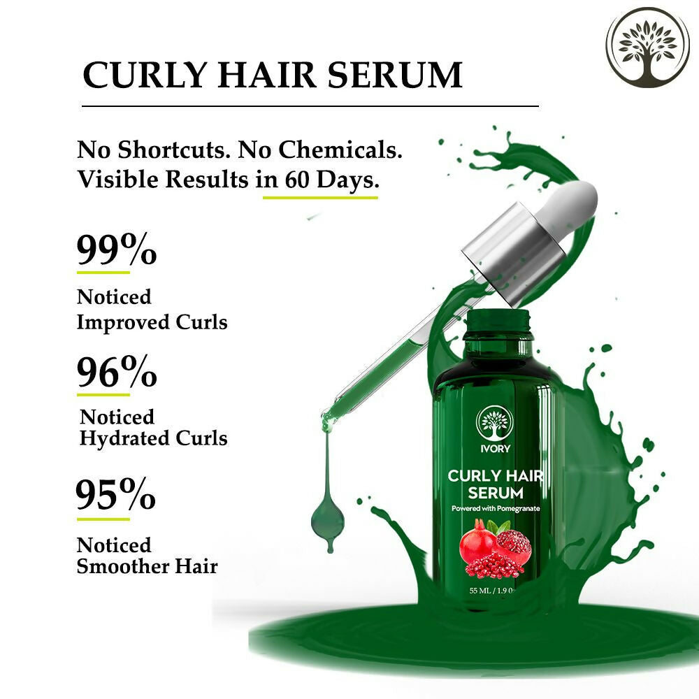 Ivory Natural Curly Hair Serum For Smooth Even Curls And Silky - Distacart