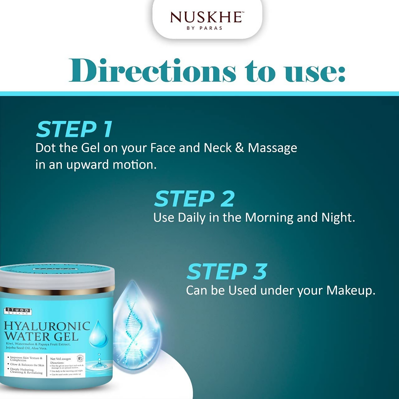 Nuskhe By Paras Studd Muffyn Hyaluronic Face Gel